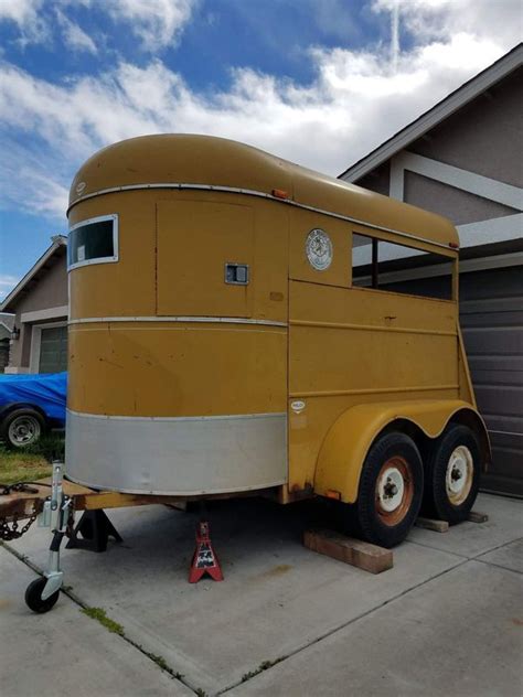 if height over 6ft must have miniature horse divider conversion in place. . Vintage horse trailer for sale
